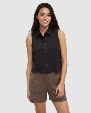 Tentree Robins Shirt - Black