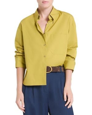 Twp J.D. Cotton Button-Down Shirt - Yellow