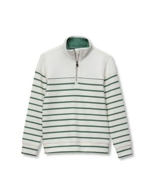 Lands' End Boys Half Zip Pullover - Gray