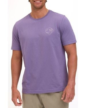 Threads For Thought Neon Paradise Cotton Blend Graphic T-Shirt - Purple