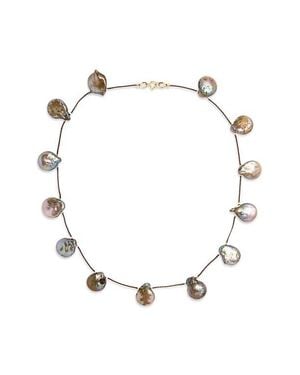 Isshi Desnuda Freshwater Pearl Station Necklace - Multicolor