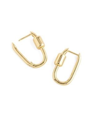 Madewell Carabiner Hoop Earrings - Metallic