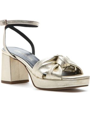 275 Central Malik Ankle Strap Platform Sandal - Metallic