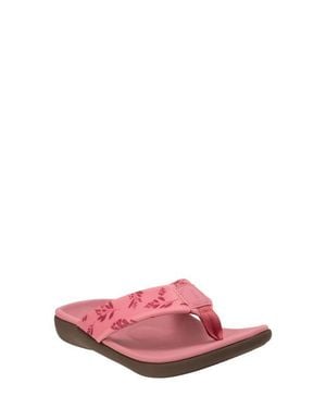Revitalign Dahlia Botanical Orthotic Flip Flop - Pink