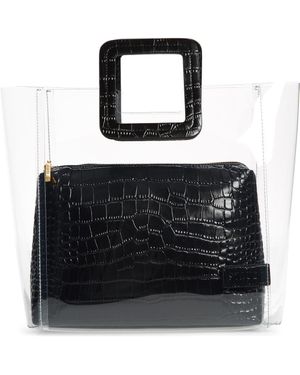 STAUD Shirley Transparent Tote - Black