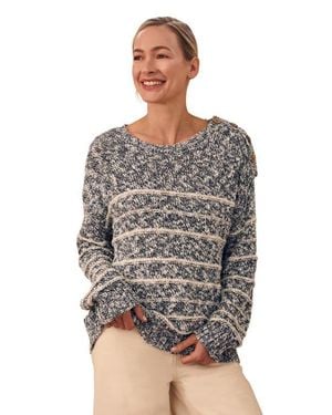 Celtic & Co. Linen Cotton Breton Sweater - Gray