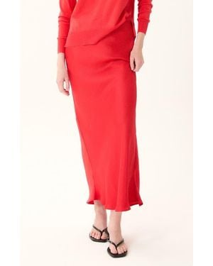 DELUC Madeira Maxi Skirt - Red