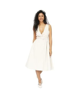 Belle & Bloom Miss Independence Midi Dress - White
