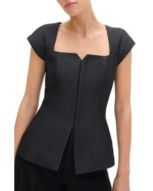 ALIGNE Mars Squar Neck Top - Black
