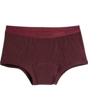 TOMBOYX First Line Stretch Cotton Period Boyshorts - Red