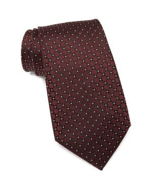 ZEGNA Floral Silk Tie - Red