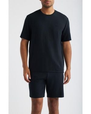BOSS Rib Modal T-Shirt & Pajama Shorts Set - Black