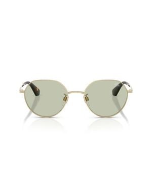 Burberry 51Mm Round Sunglasses - Multicolor