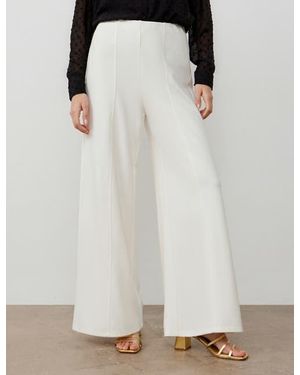 Finery London Matilda Ponte Jersey Trouser - White