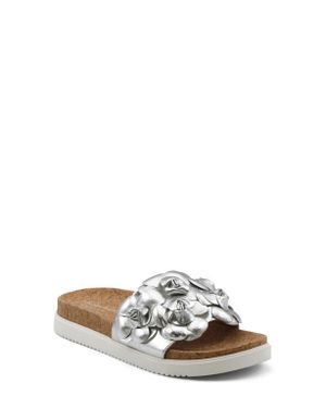 Charles David Phoetic Flatform Slide Sandal - Metallic