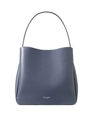 Kate Spade Large Grace Leather Shoulder Bag - Blue
