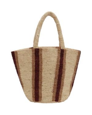 Vitamin A Avalon Raffia Tote - Brown