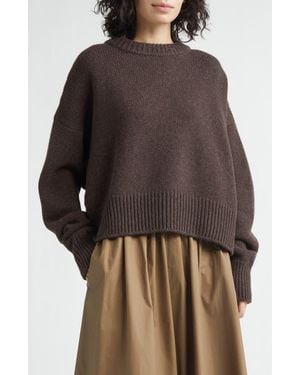 Nackiyé Avalanche Merino Wool & Cashmere Sweater - Brown