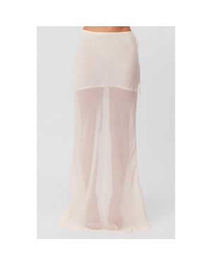 SNDY'S Tamara Sheer Maxi Skirt - Pink
