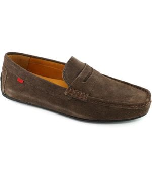 Marc Joseph New York West Village Leather Slip On Penny Loafer - Brown