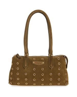 Rebecca Minkoff Industry Suede Shoulder Bag - Brown