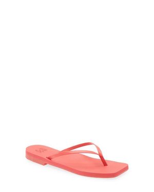 MALVADOS Lola Square Toe Flip-Flop - Pink