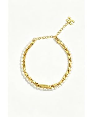 Classicharms Madison Layered Pearl Bracelet - Metallic