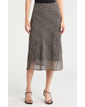 Bella Venice The Lawson Print Skirt - Gray