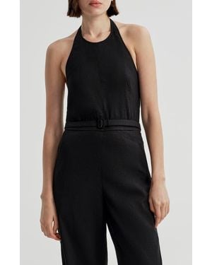 A.L.C. Sylvie Halter Neck Jumpsuit - Black
