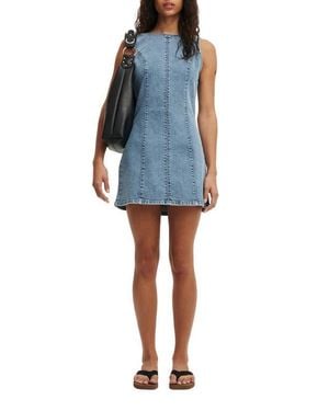 Cotton On Harley Denim Minidress - Blue