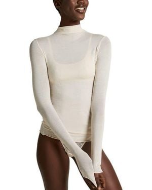 Hunkemöller Super Soft Turtleneck Shirt With Cashmere - White