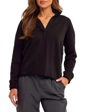 Threads For Thought Lucetta Cotton Blend Knit Top - Black