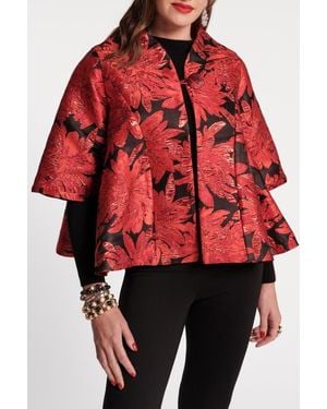 Frances Valentine Swing Jacket - Red