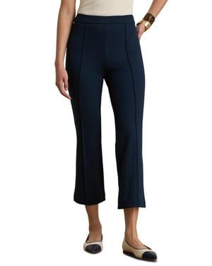 Ralph Lauren Flare Twill Ankle Pants - Blue