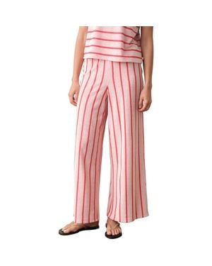 Marine Layer Beach Terry Wide Leg Pants - Pink