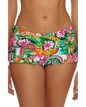 Becca La Vie Skirted Bikini Bottoms - Green