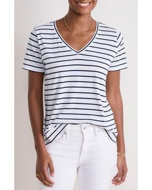Vineyard Vines V-Neck Cotton T-Shirt - White