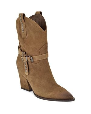Nine West Weslie Western Boot - Brown