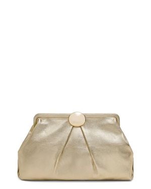 Aimee Kestenberg Extra Large Full Circle Frame Clutch - Natural
