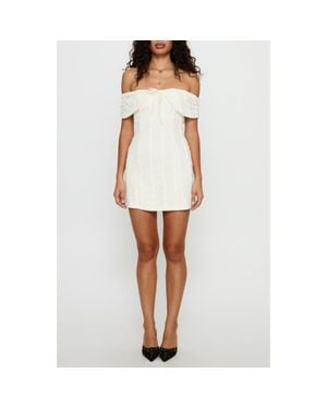 Princess Polly Colettie Off The Shoulder Minidress - White