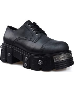Zigi Lomina Platform Cap Toe Derby - Black