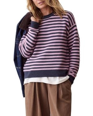 Marine Layer Suki Striped Crewneck Sweater - Multicolor