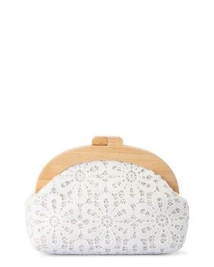 OLGA BERG Bonnie Lace Clutch - Gray