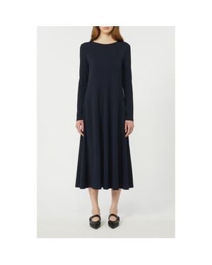 Weekend by Maxmara Acro Long Sleeve Jersey Dress - Blue