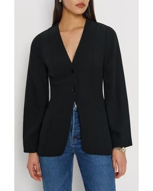 Reformation Cella Blazer - Black