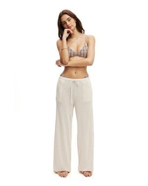 Cotton On Isla Knit Relaxed Pant - White
