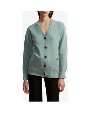 Marina Moscone Waisted Cardigan - Blue