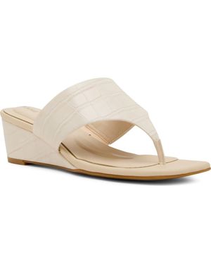 Anne Klein Willing Wedge Sandal - White