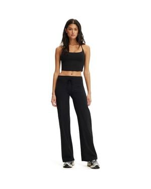 Cotton On Active Straight Leg Stretch Woven Pant - Black