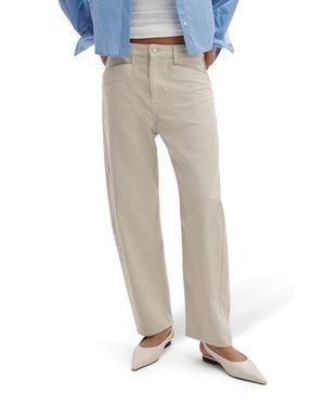 Rag & Bone Stevie Tapered Stretch Cotton Utility Pants - Natural
